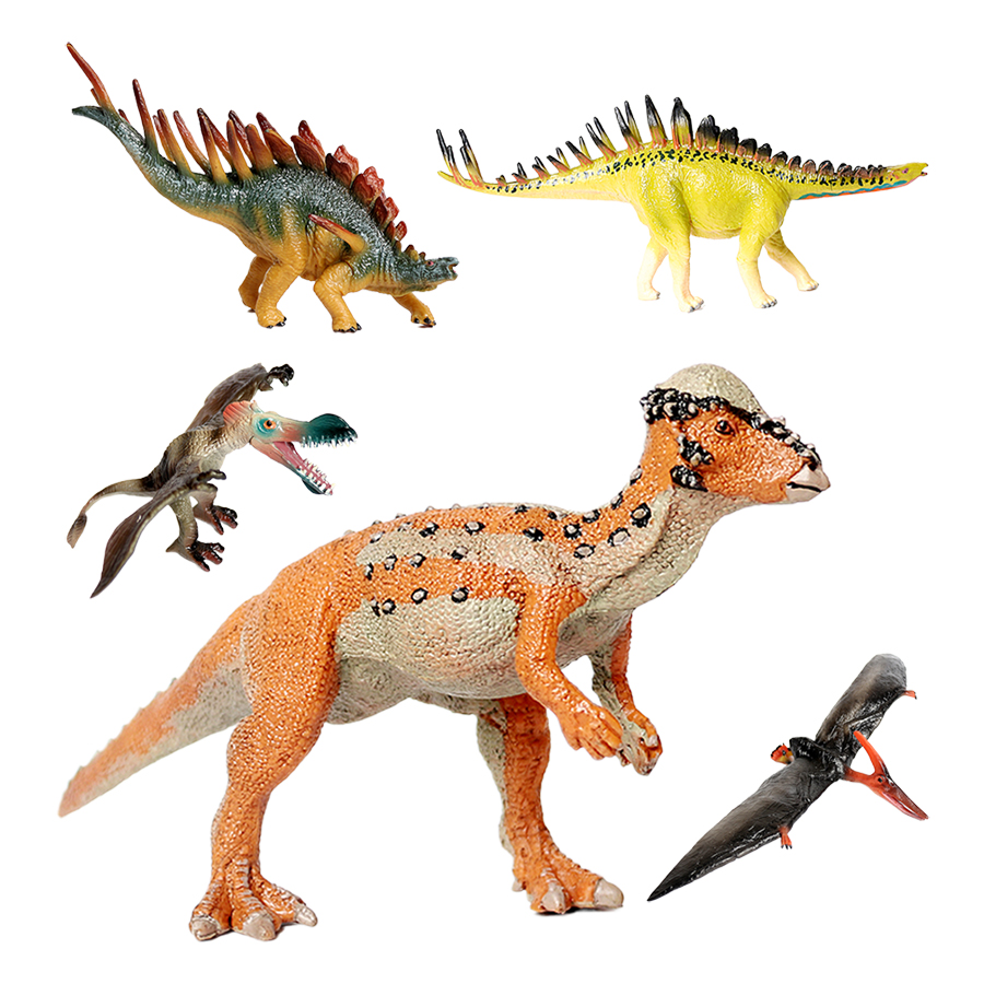 Kids Toys Reviews - Plastik-Figuren von prähistorischen Dinosauriern und Tieren,