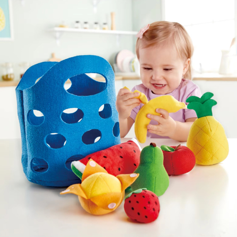 Kids Toys Kitchen Set - 8 stücke Filz Lebensmittel gemüse korb