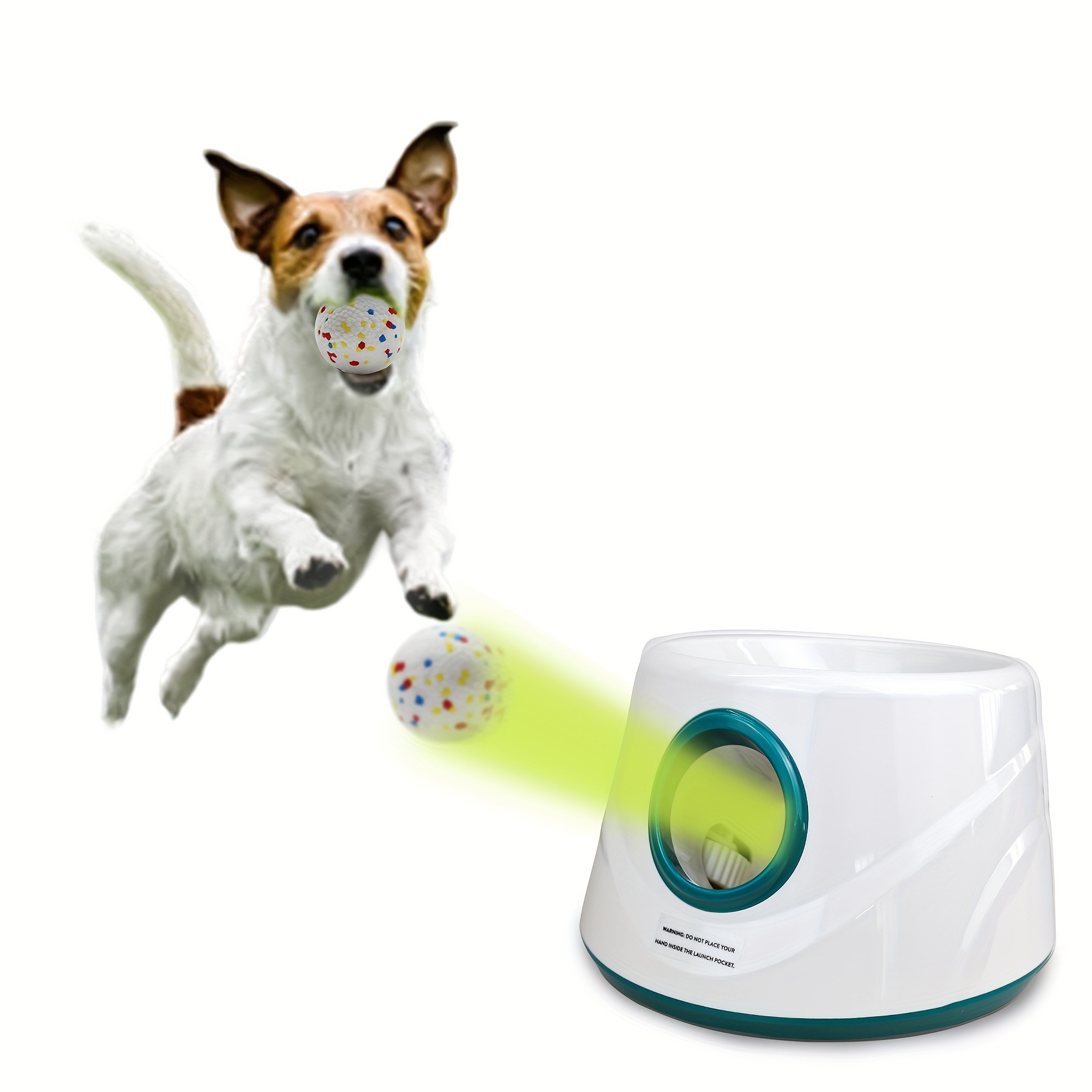 Catapult Launcher Toy - Hundespielzeug für Innen- und Außenbereich, Tennisball-Werfer,