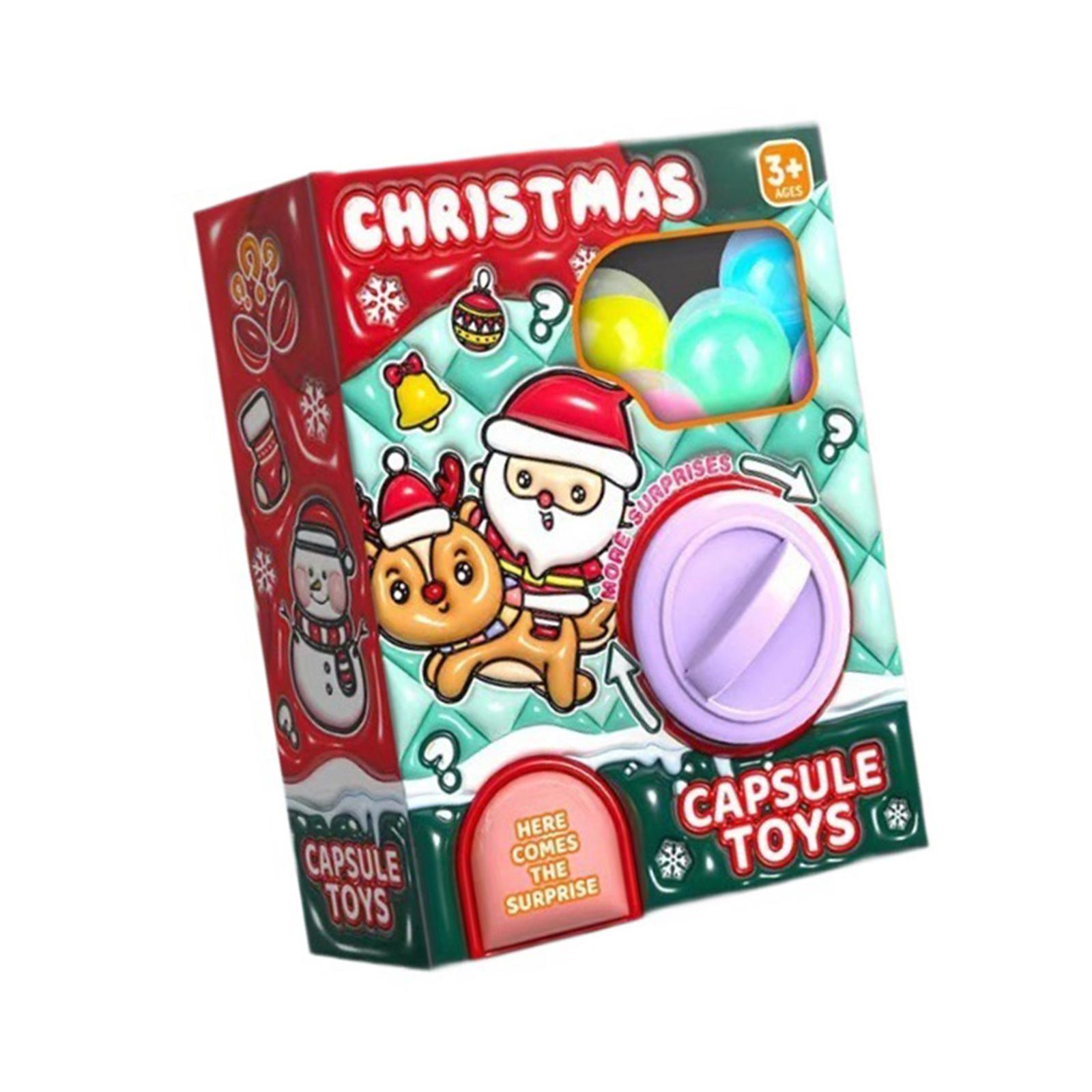 Kids Yard Toys - Eier-Drehmaschine Spielzeug Mini-Verkaufsautomat Weihnachts-Eier-Greifautomat Weihnachtsspielzeug-Verkaufsgerät für