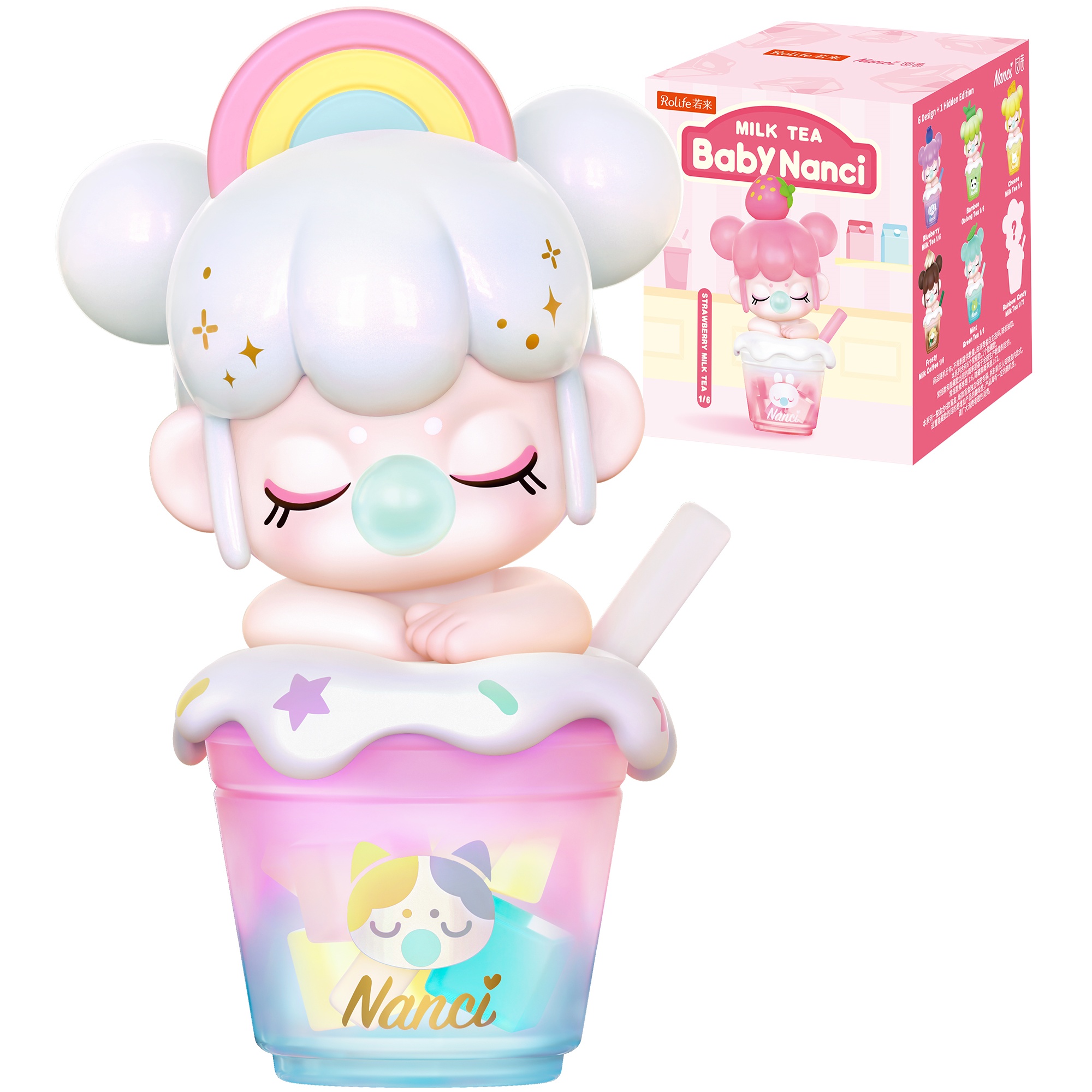 Kids Toys 3 Year Old - Rolife Nanci Blind Box BabyNanci Milchtee-Actionfigur