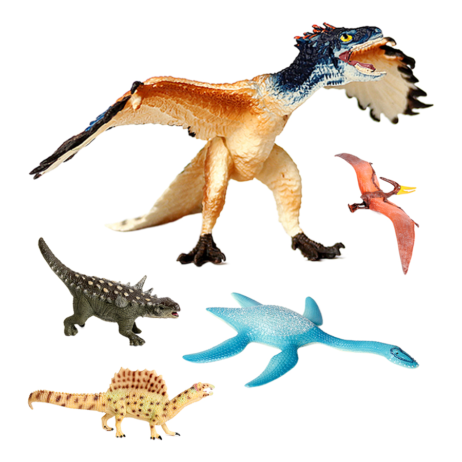 Kids Toys Reviews - Plastik-Archäologie-Dinosaurier-Actionfiguren Spinosaurus Pterosaurier T-Rex Mosasaurus Tiermodell