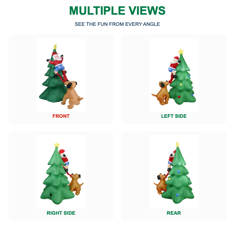 6FT Weihnachts-Hund, der Santa – Kids Yard Toys Bewertung und Preis