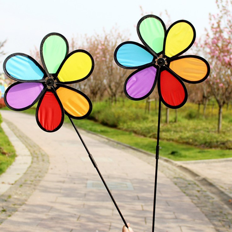 1 Stück Buntes Windrad Windspi – Kids Yard Toys Bewertung und Preis