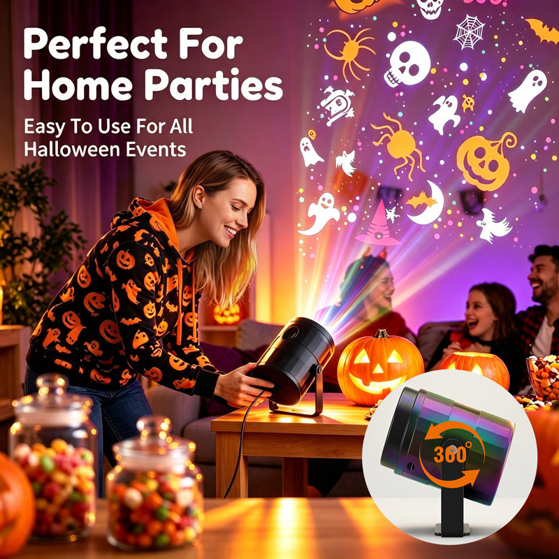 Halloween-Weihnachts-LED-Proje – Kids Yard Toys Bewertung und Preis