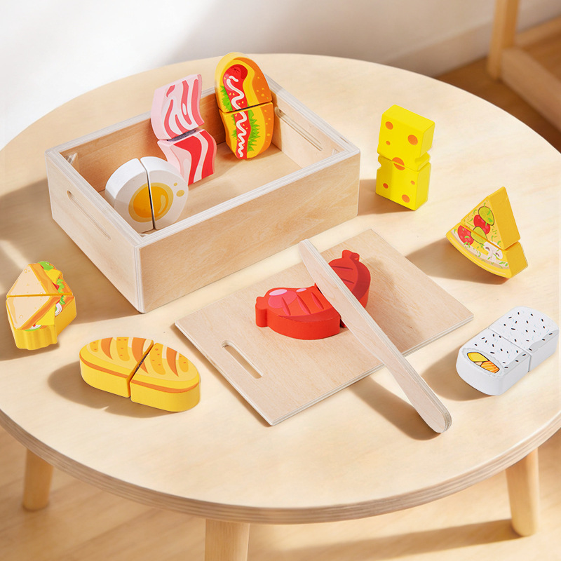 Holz-Schneide- und Stempelset  – Kids Toys Kitchen Set Bewertung und Preis