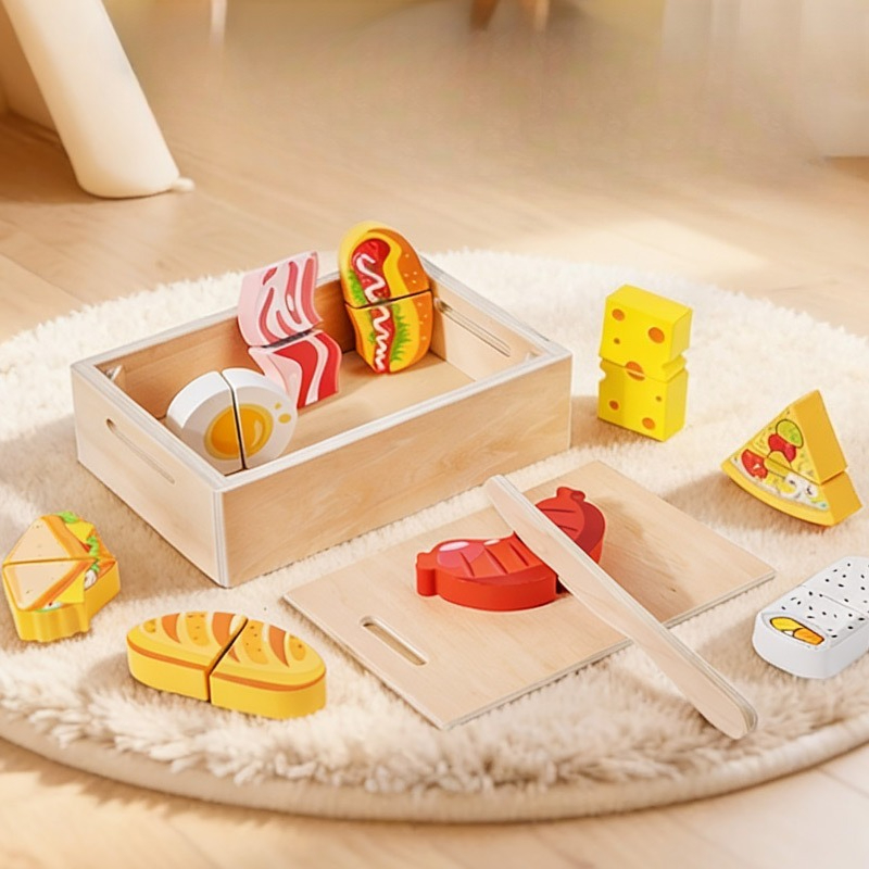 Holz-Schneide- und Stempelset  – Kids Toys Kitchen Set Bewertung und Preis