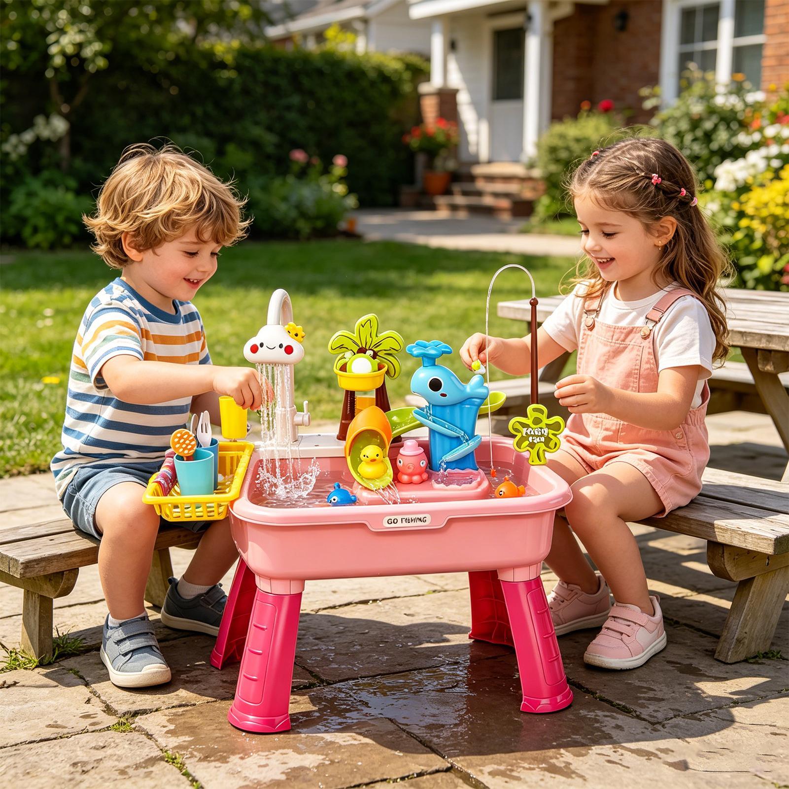 Elektrisches Spielwaschbecken  – Kids Toys Kitchen Set Bewertung und Preis