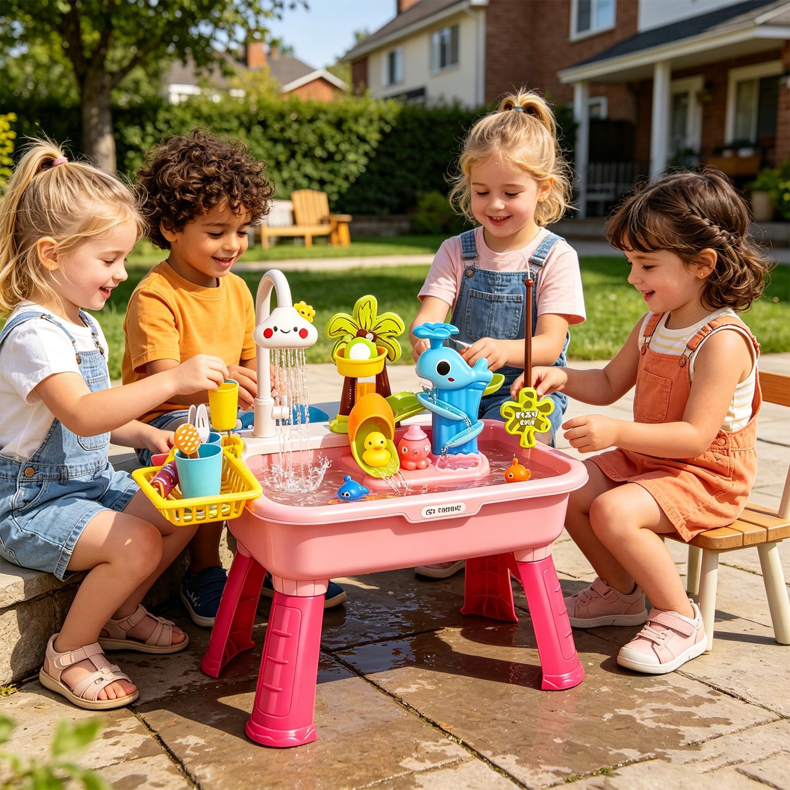 Elektrisches Spielwaschbecken  – Kids Toys Kitchen Set Bewertung und Preis